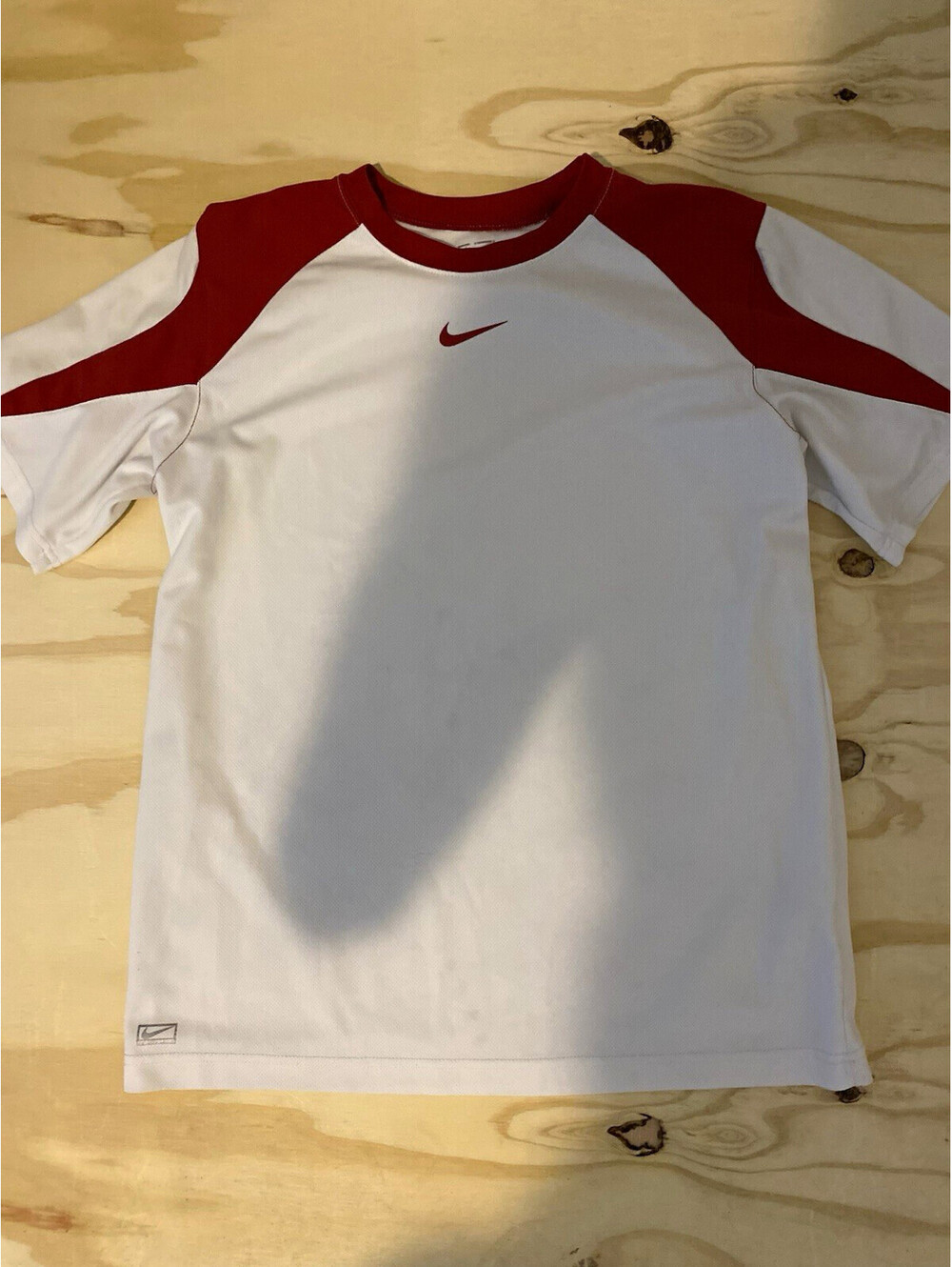 Nike Performance Men's XL Short Sleeve Crew Neck Breathable Mesh Poly Tee White